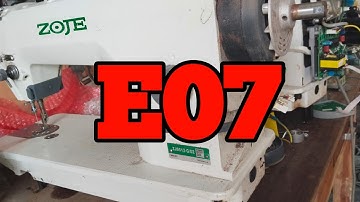 Zoje ZJ_9513 Sewing Machine Error E07