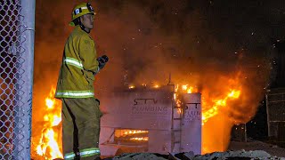 LAFD Engine 17: Plumbing Truck Fire
