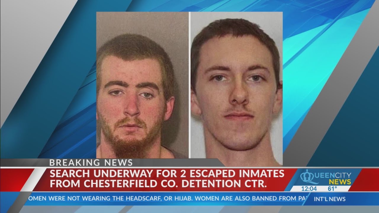 Manhunt underway for 2 escaped inmates in Chesterfield County: Sheriff ...