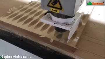 WOODMASTER. MÁY CNC ROUTER 1 ĐẦU CHẠY CÁCH NGĂN TRANG TRÍ Kiểu Gợn Sóng