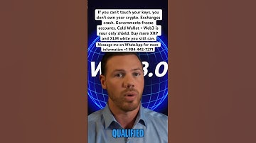 Do not hold your crypto on exchanges or cold wallet make sure you are holding them on Web3 #xrp