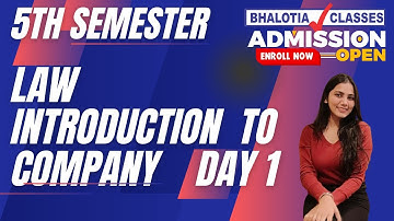5TH SEM | CCF | COMPANY LAW | INTRODUCTION TO COMPANY| DAY-1 | BCOM | CALCUTTA UNIVERSITY
