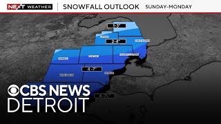 Radar tracks winter storm moving through Southeast Michigan