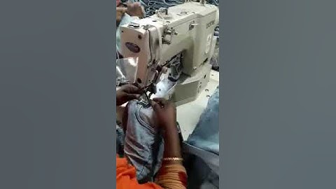 Waist tag attach by bartack machine running at 2700rpm