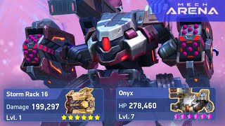 MORE ROCKETS!!!! Maxed Onyx and Storm Rack 16! ~ Mech Arena