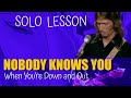 Eric Clapton Guitar Lesson Nobody Knows You When You&#39;re Down And Out Solo