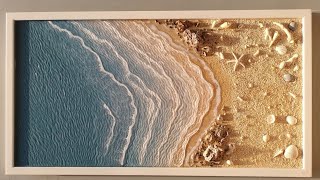 WOW! 🌊 This Epoxy Resin Ocean Art Looks Like a Real Beach | Resin Ocean Tutorial