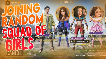 Joining Random Squad Of Girls Like A Tharki Bot | Part 2 | Pubgmobile