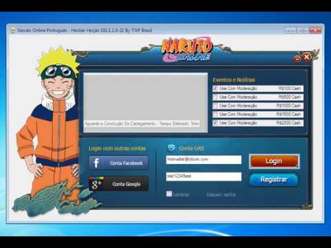  Naruto  Online  Cracker Hack  99999 Ryos Cupons e 