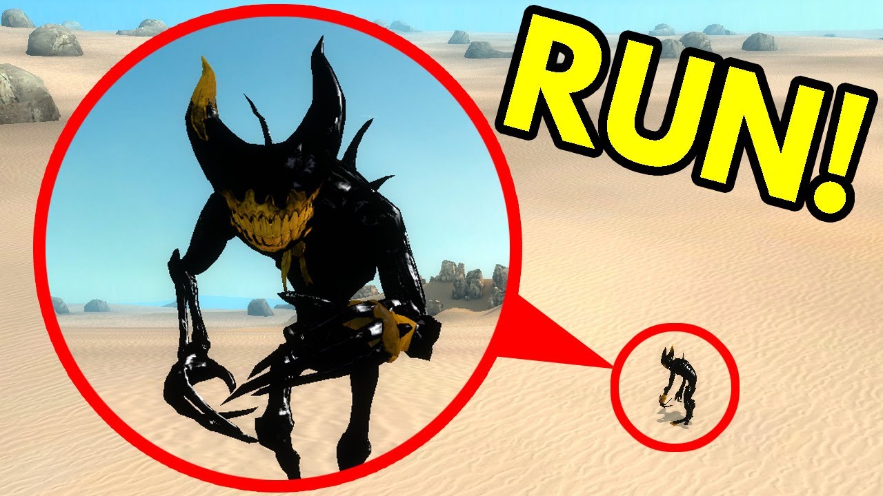 ЕСЛИ ВИДИТЕ ЭТОГО ЧЕРНИЛОГО ДЕМОНА ИЗ БЕНДИ В ДЮНАХ, БЕГИТЕ! ВЕСЕЛО И БЕЗУМИЕ В Garry's Mod