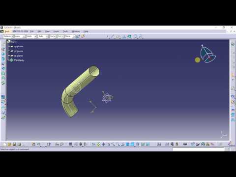 Catia v5 : SURFACING MULTISECTION SOLID & SWEEP