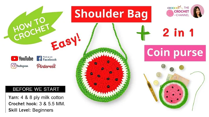 Learn to Crochet a Watermelon Bag with this Easy DIY Tutorial!