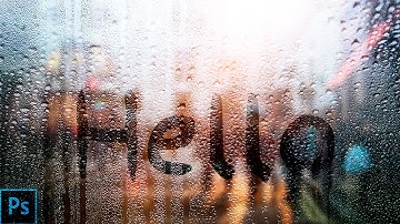 How to write on a rainy window — Photoshop Tutorial
