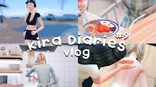 [The sims4] Vlog // Kira diaries #9 //Self-care, Spa, Doing nails, wellness and more