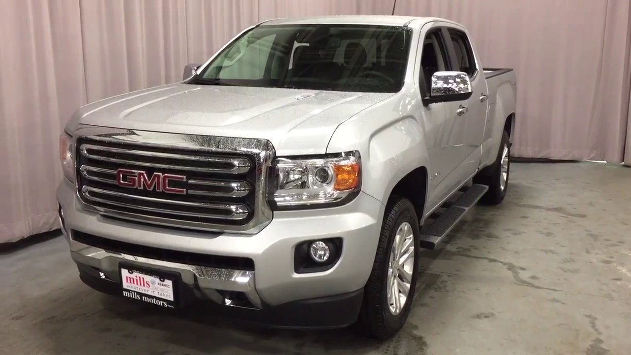 2017 GMC Canyon 4WD SLT Crew Cab Diesel Duramax Silver Oshawa ON Stock 
