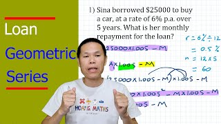 Loan Repayments (Application of Geometric Series) part 1
