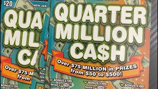 💵Quarter Million Cash! NJ Lottery $60 Session💵