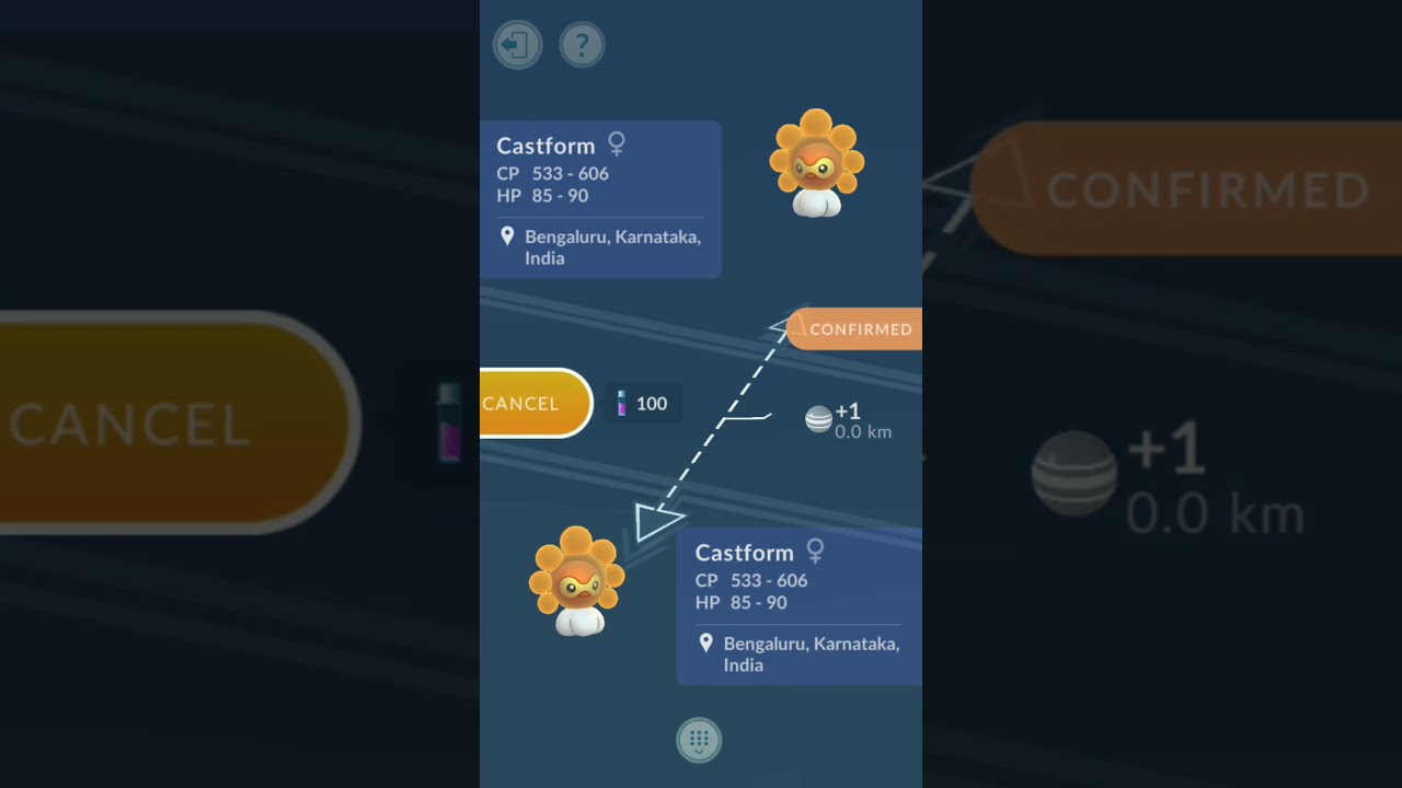 🔥Got sudden lucky SUNNY CASTFORM | Pokémon go Mirror trade