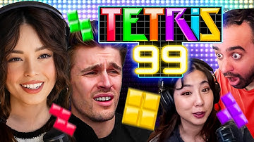 Valkyrae, Ludwig, Squeex & Fuslie Play TETRIS99 | Don