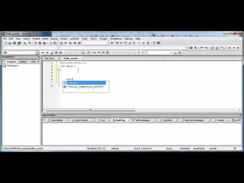 C programming tutorial for printing hello world
