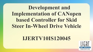 Development and Implementation of CANopen based Controller for Skid Steer In-Wheel Drive Vehicle