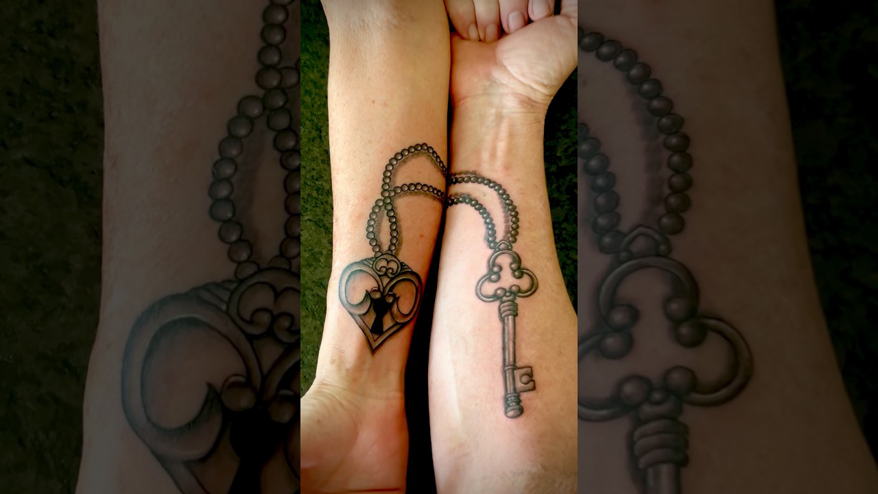 Lock and key tattoo 