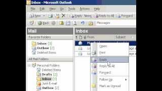 Microsoft Office Outlook 2003 Add a flag