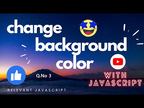 JavaScript DOM Manipulation | change background Color On Click | question 3 | js interview guide