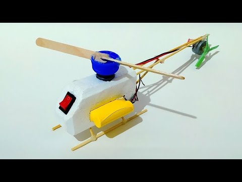 How to make a toy helicopter at home | diy dc motor flying helicopter.# ...