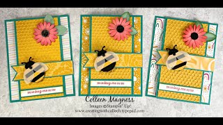 Swing Banner Bumble Bee Card (Hello Ladybug Bundle)