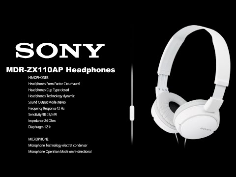 Sony MDR-ZX110AP Headphones Unboxing