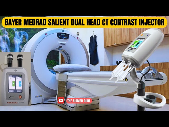 Dual Head CT Contrast Injector | Bayer MEDRAD Salient | How to use ? Biomed Dude #ctscan #radiology class=