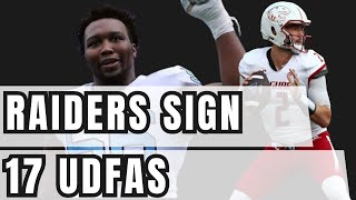 Las Vegas Raiders sign 17 UDFAs (deep dive into each player)