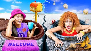 Fille Malchanceuse Riche Vs Fille Chanceuse Fauche
