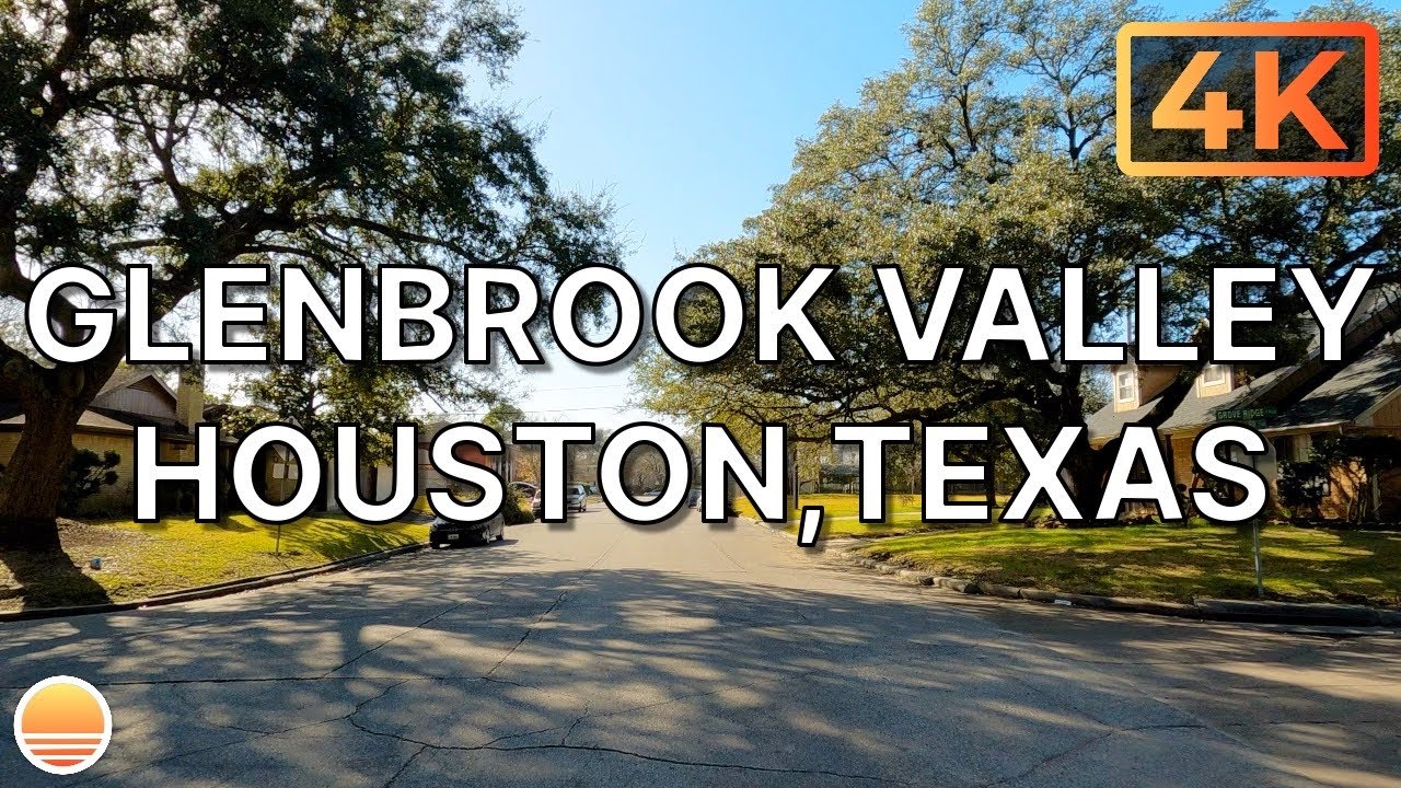 Glenbrook Valley Neighborhood in Houston, Texas. An UltraHD 4K Real