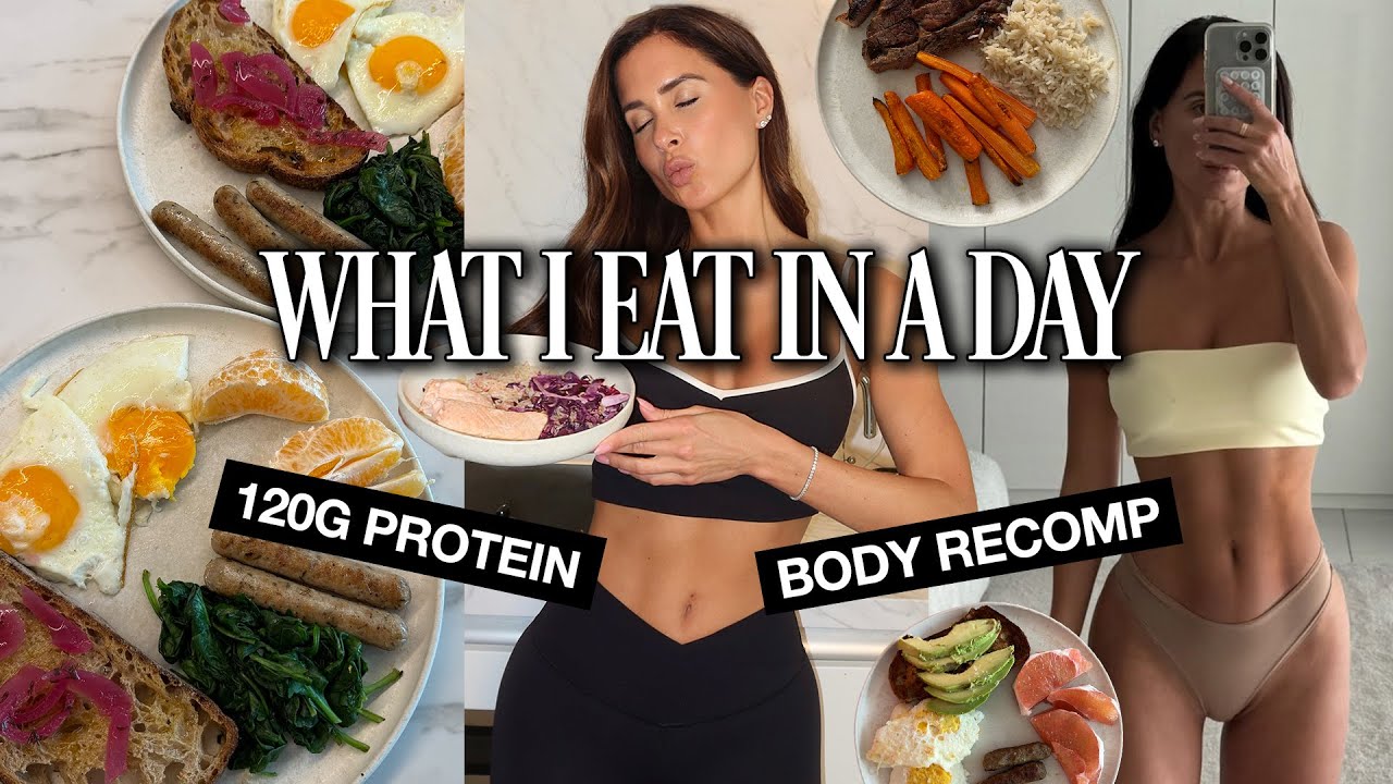 What I actually eat in a day for body recomp goals (120g protein)