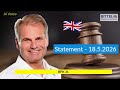 Statement Reiner Füllmich - 18.5.2026 - ENG