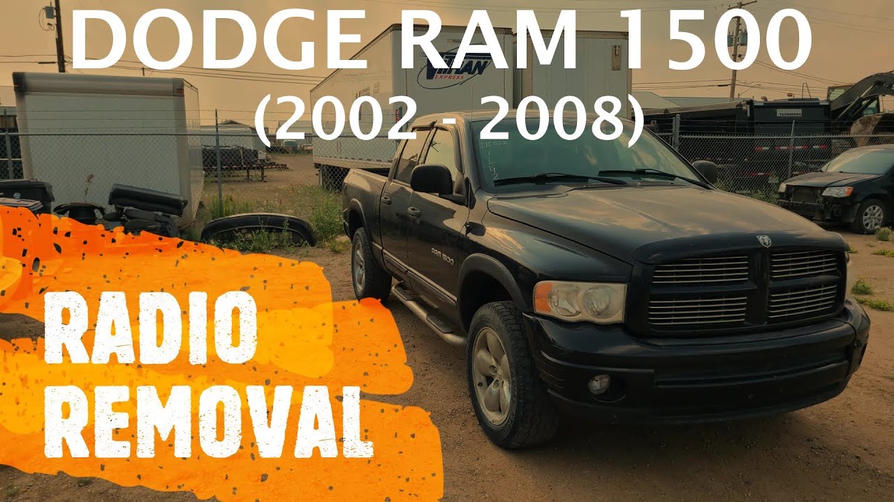Dodge Ram 1500 - RADIO REMOVAL / REPLACEMENT (2002 - 2008) - YouTube