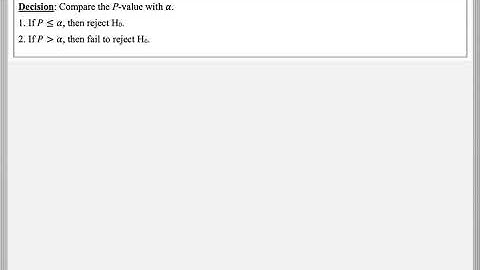 Math 209 : 9.2 #1 (Statistics Tutorial : Hypothesis Testing - Left, Right, & Two Tailed Tests)