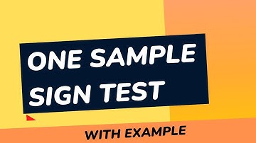 One Sample Sign Test - Non Parametric Test