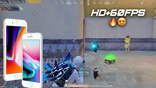 iphone 8Plus😍 Stable Hd+60Fps Gameplay🔥 with Ipad view🔥 ||iphone 8Plus Pubg Test 2024