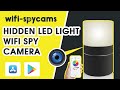 Led light hidden wifi spy camera 