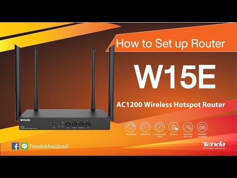 How to Set up Tenda W15E Wireless AC1200 Hotspot Router