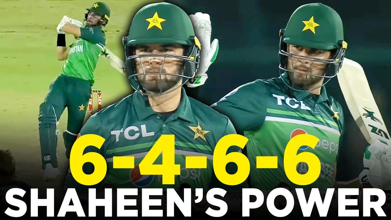 Shaheen Shah Afridi's Shows His Magic With The Bat Against Kiwis | 6️⃣-4️⃣-6️⃣-6️⃣ | PCB | M2B2A