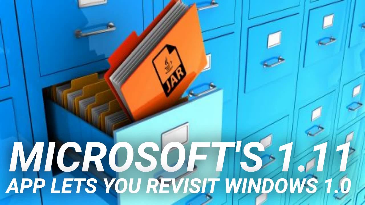 Microsoft's 1.11 App Lets You Revisit Windows 1.0 - YouTube