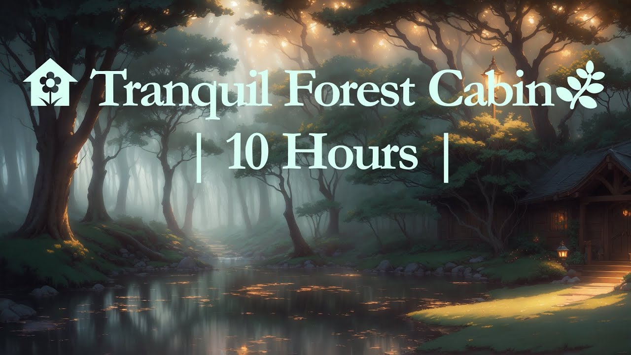 🏡 Tranquil Forest Cabin | 10 Hours of Ethereal Ambient Music for Sleep, Meditation & Focus 🌿
