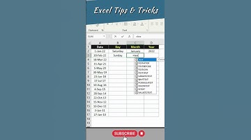How to Extract Day Month Year from a Date in #excel #shorts #trendingshorts #youtubeshorts #viral