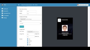 Online ID Generator System using PHP DEMO