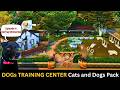 Paws-itively perfect dog training center using only Cats & Dogs DLC!