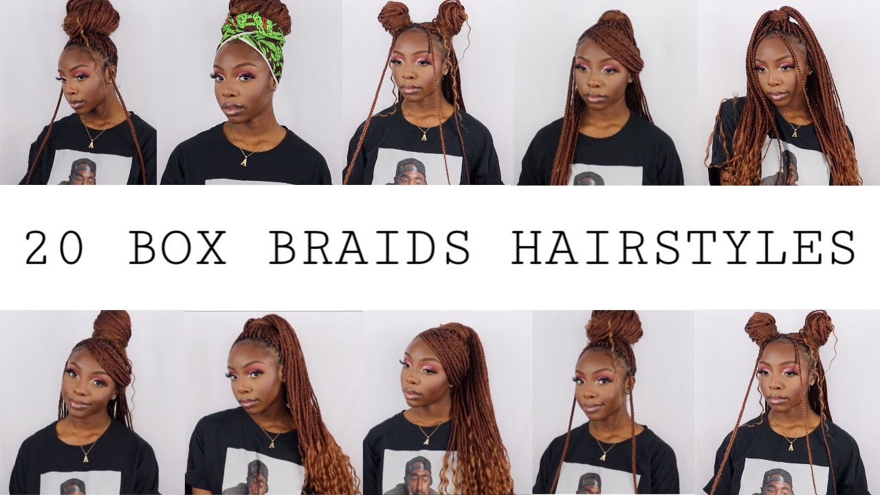 20 Ways To Style BoxBraids in UNDER 10 Minutes, LexclusiveTV 